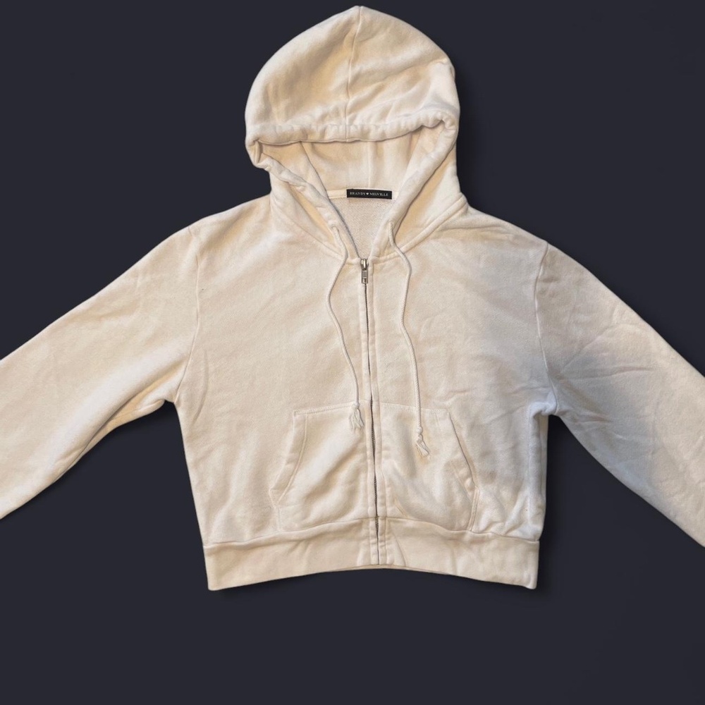 Brandy Melville white hoodie